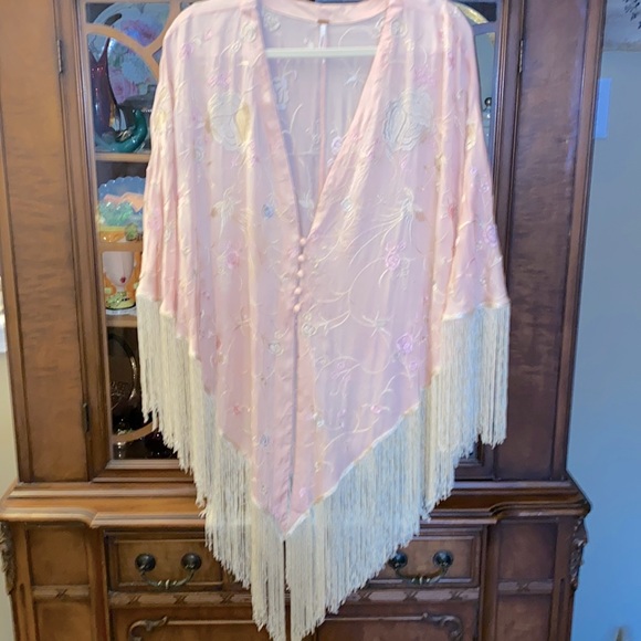 Free People Tops - Free People Kimono Beautifully Embroidered!!! One of a Kind!!!  OSFM.